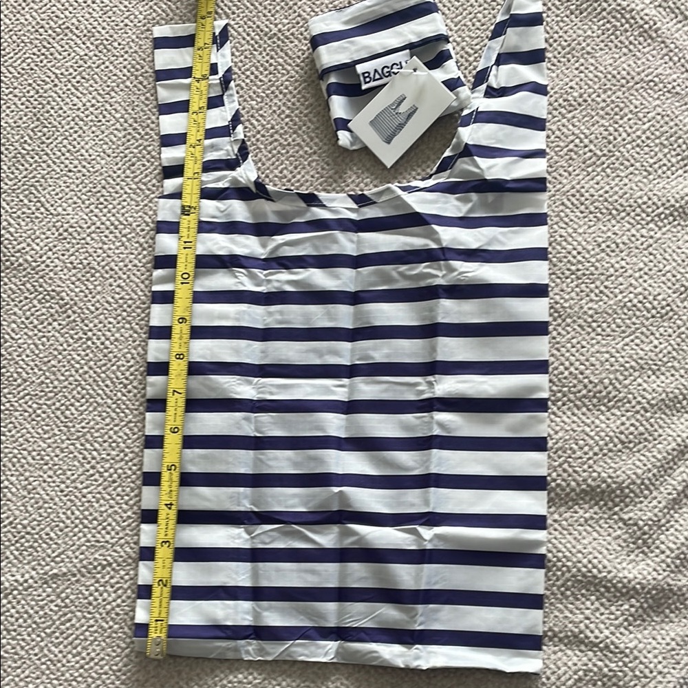 Baby BAGGU Navy and White Striped Tote
